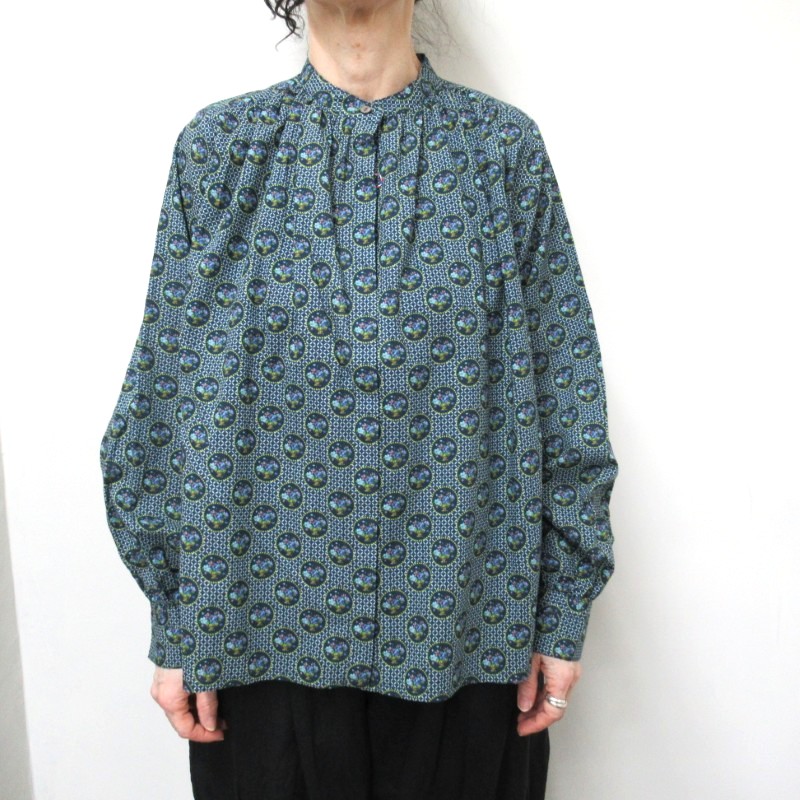 PONT DE CHALONS パニエプリントブラウス /NV29